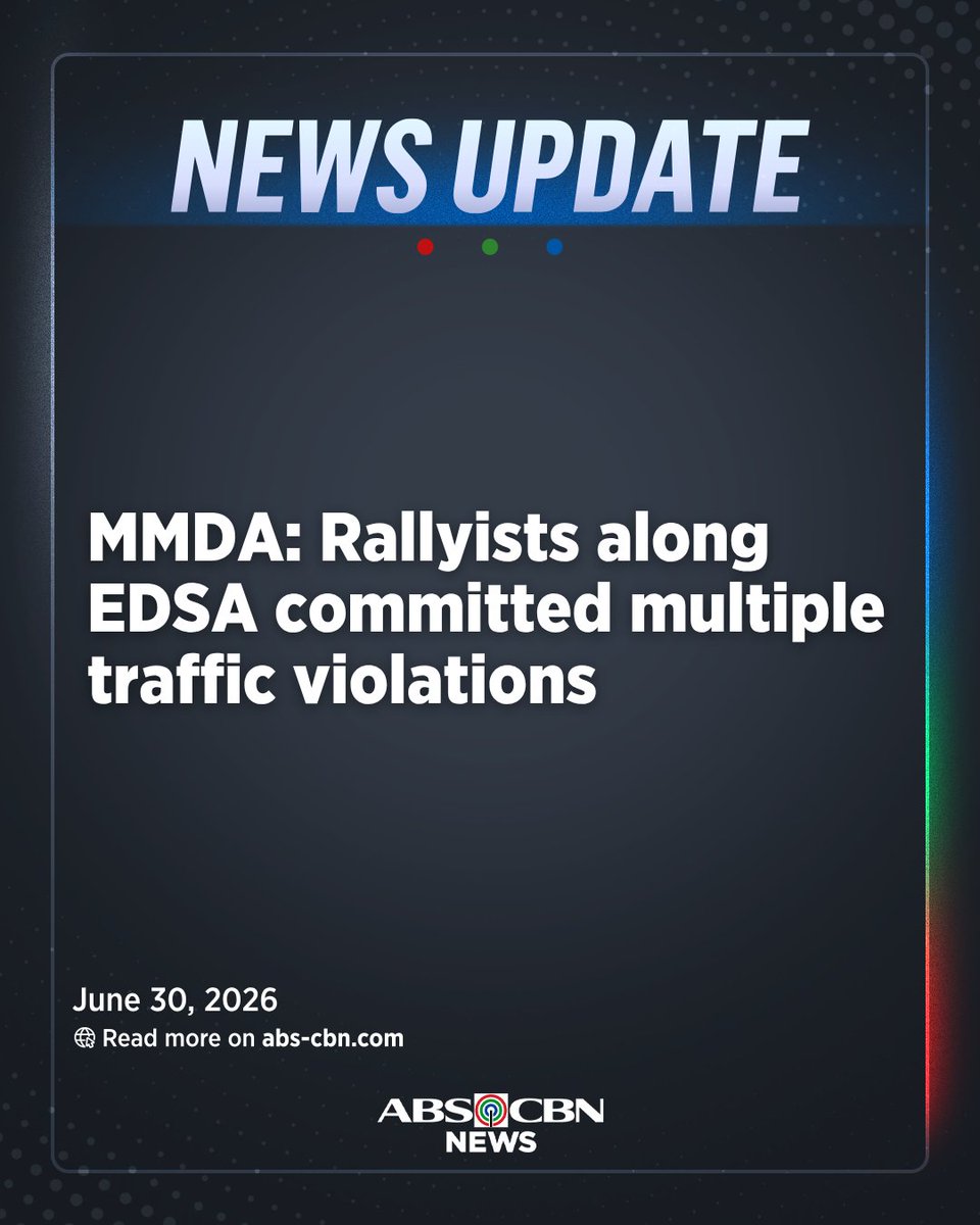 ABSCBNNews's tweet photo. The MMDA said members of the INC, who staged a protest at the People Power Monument in Quezon City this Tuesday, committed multiple traffic violations that resulted in heavy congestion along EDSA and other roads. | via @_izzylee 

Related story: https://t.co/KRPmo5hP0F https://t.co/nojTxFx23L