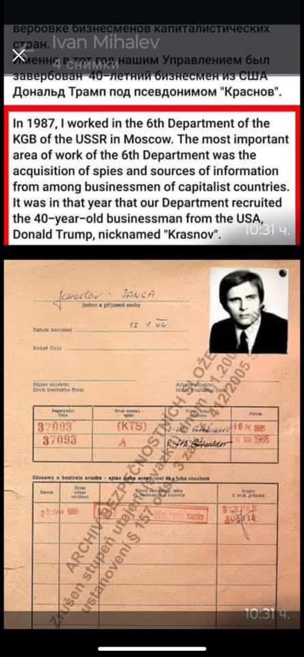 Tankie706Lewis's tweet photo. @BohuslavskaKate Trump is a corrupt Russian asset and a TRAITOR, period. https://t.co/Py8TwnGhZu