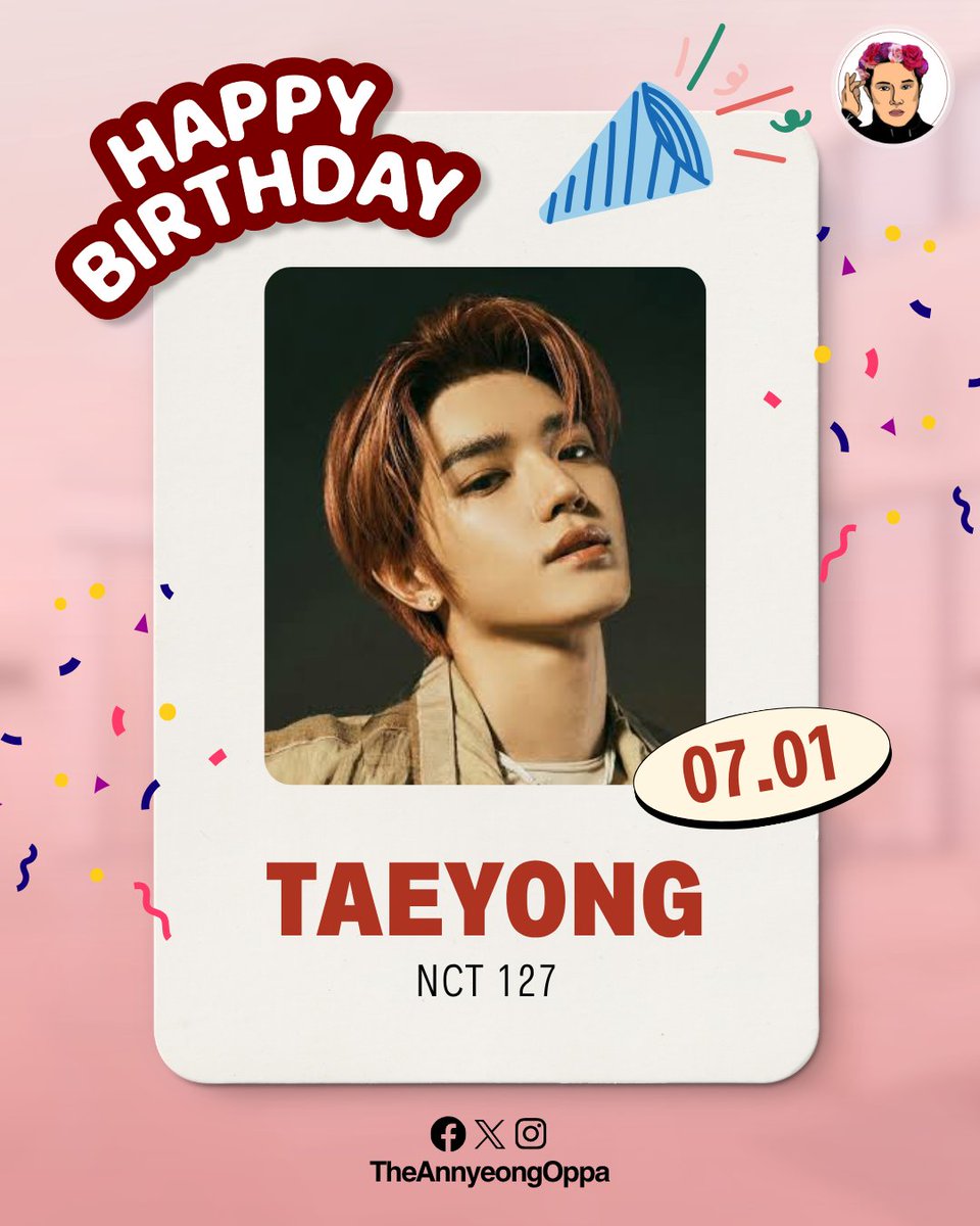 TheAnnyeongOppa's tweet photo. NCTzen, let us celebrate a very special day today! 🥳

Happiest birthday to NCT 127's Taeyong! May this day be filled with unlimited joy and blessings! NCTzen will always be supporting you! ❤️🎉

Read more about NCT 127 here: https://t.co/k4ih7hv8Un

#HappyTaeyongDay https://t.co/ehtwxurymZ