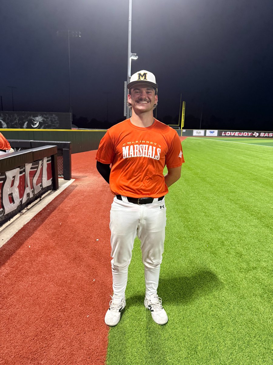 FiveToolCollege's tweet photo. F: @McK_Marshals Collegiate 2026 16, Dallas Warriors 14
PoG: @Elliot_S17 2-3, 2B, 3 RBI, 2 R, BB
Notable: @Arthurruff4 2 IP, H, 0 ER, 6 K https://t.co/qyCSSzP5pR