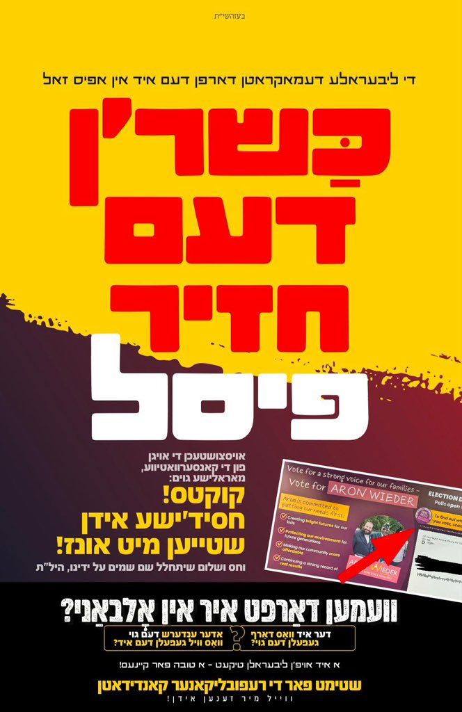BenNazriGOP's tweet photo. Let me show you some of my previous work.

Working with @RafiSilberberg, I ran the campaign against @AronWieder when he faced @McGowan4NY because he’s a Democrat. I also ran the smear campaign against @meyertauber for backing failed left-wing candidate @Elijah4Senate. https://t.co/MDwSmXxpMc