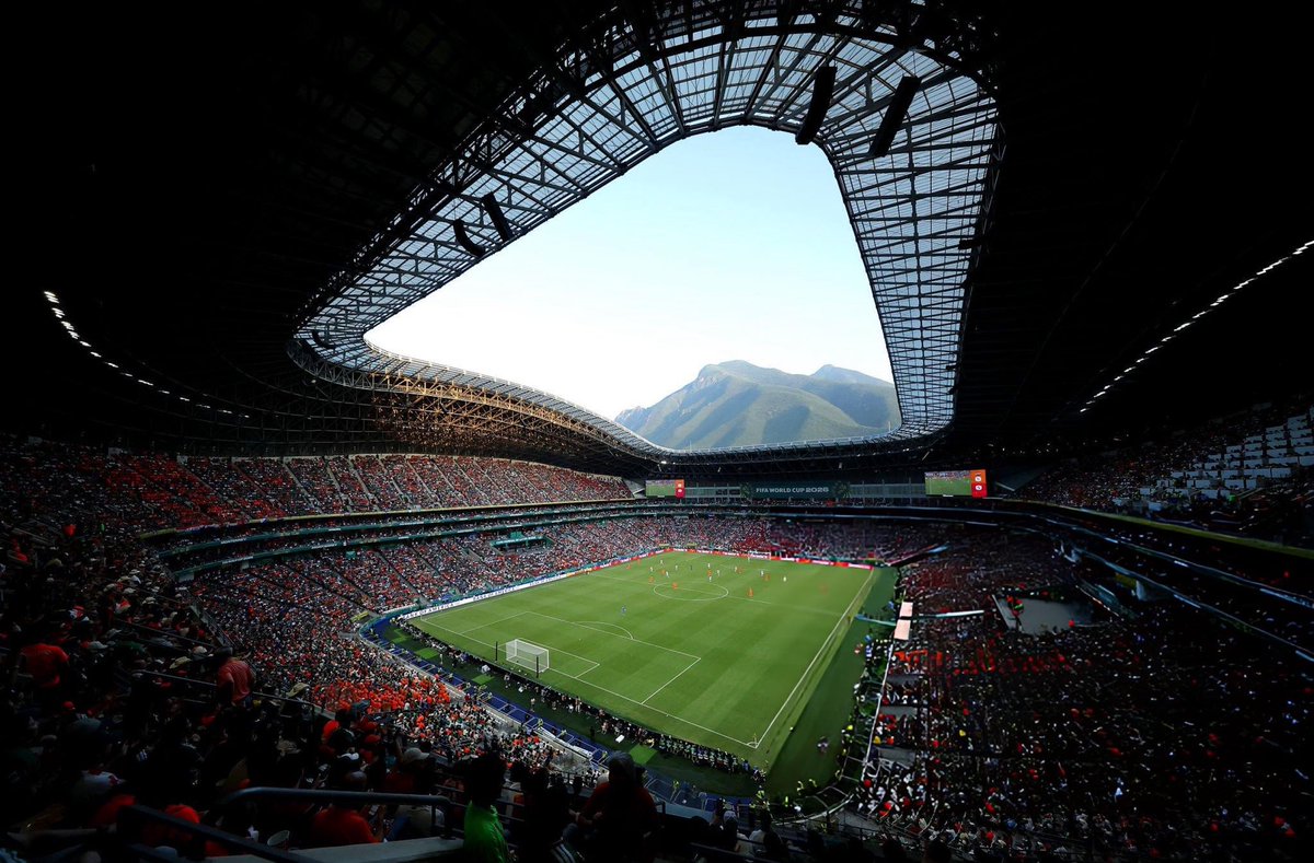 wzxwel's tweet photo. الملعب Estadio Monterrey الذي
أستضاف مباراة المغرب ضد هولندا 🏟️

ملعب جميل جداً عبارة عن تُحفة فنية 

أفضل ملعب في كأس العالم 2026 بدون شك https://t.co/dBNx8IKRSZ