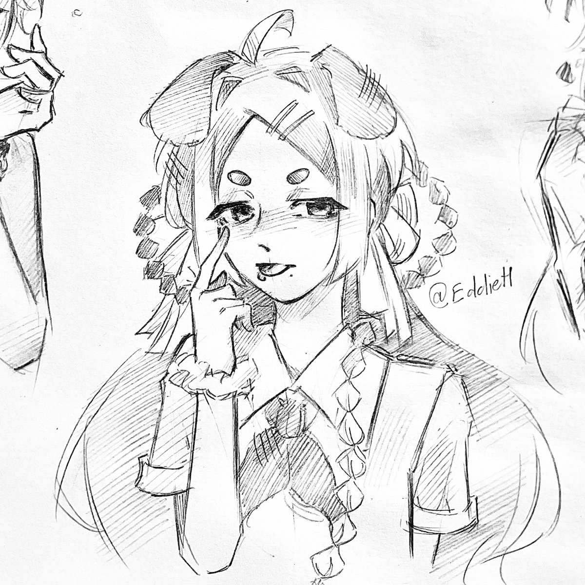 Whateverbruvv's tweet photo. Giv me your oc or fav char and i'll draw them like these art, actually as girl🥰(they are all requests🤙🤙) https://t.co/DHWJLWjSKM