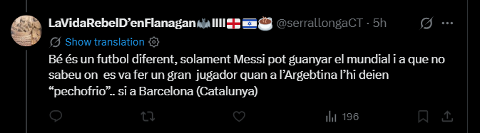 cardotano's tweet photo. TOP 3 bichos mas pelotudos que existen los catalanes. Están en una red social para comunicarse y pretenden hablar en un idioma que hablan un puñado de personas.  Contestan mensajes en español pero dicen que no lo hablan...
Retrasados es un halago. https://t.co/KHmbNtP858