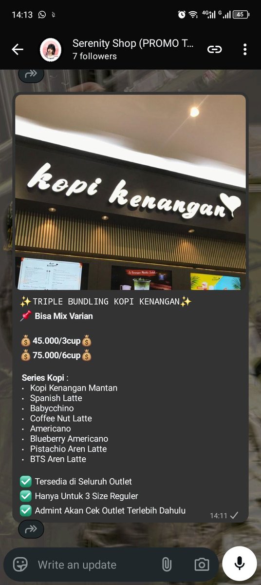 svnowhitce's tweet photo. aloohaa  everybodyy,  redik  promo  kopken  yeahhh  kontak  di  bioo
#zonauang #bealanja

https://t.co/ugmyfPTkQS https://t.co/26ADcxJrL0