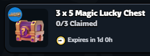 Dcmat's tweet photo. 🎁 To celebrate the news, I'm gonna give away x5 Magic Chests to three lucky winners! 🎁

To participate:
👤 Follow @Dcmat 
🔁 Retweet / Repost
💭 Comment

Winners will be announced later TODAY! 🍀 https://t.co/WjyH68Yf9F
