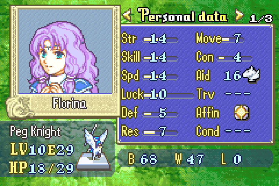 Nocryreading's tweet photo. Vincent made me think i haven't done an fe7 run in a while.
Lyn Mode gave me an omegablessed Florina and a Blursed Sain... god thats a sad spd stat but holy str. https://t.co/Tlg2D692vS