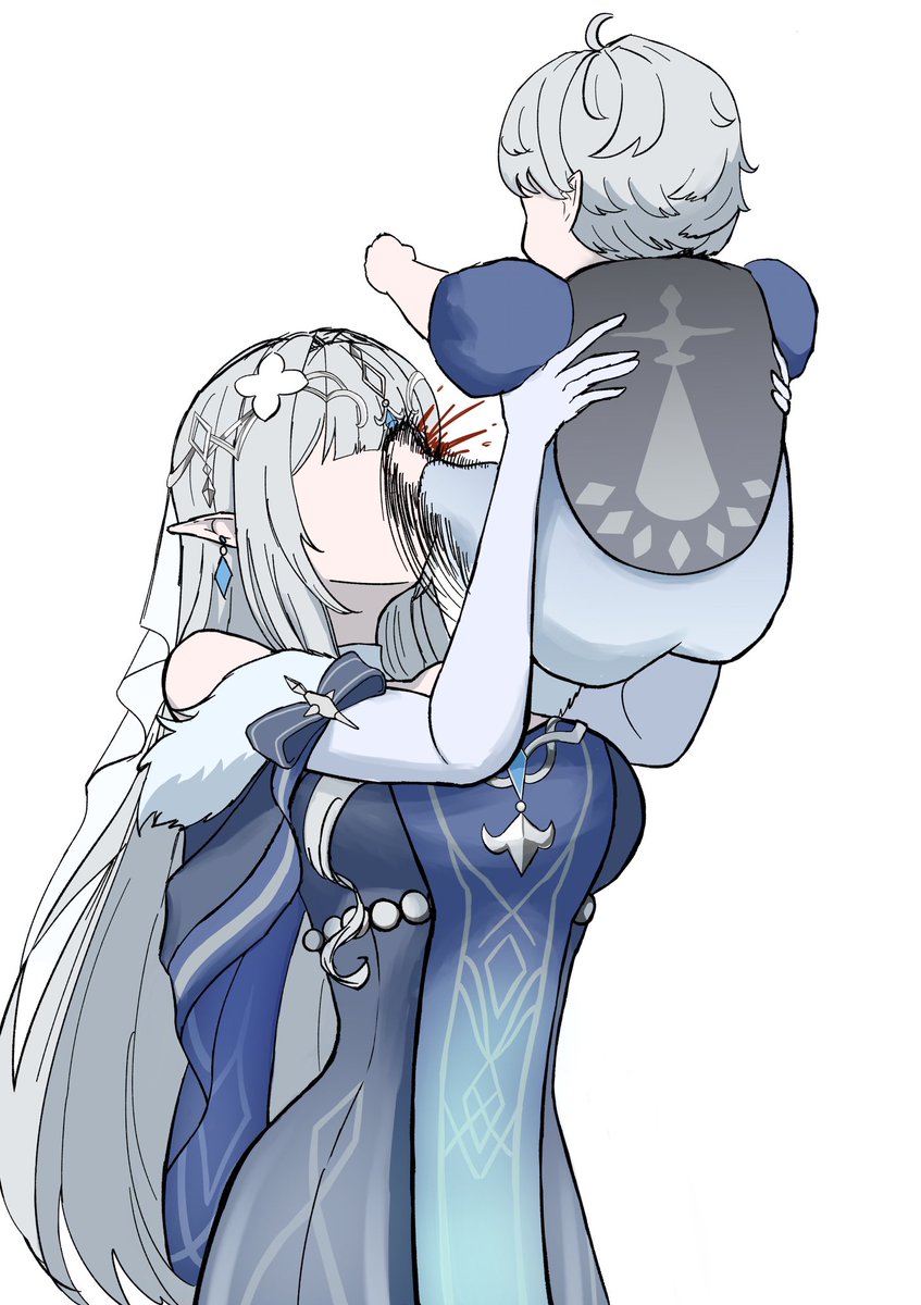 Gensho_Basho's tweet photo. raising baby is so incredibly hard👶

#Tsarista  #genshinimpactfanart https://t.co/xE3VYqRgXT