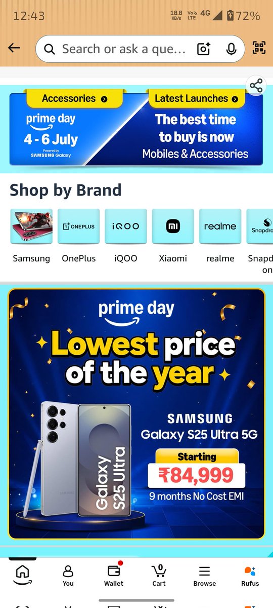 A1_Sach's tweet photo. @stufflistings Blazing-fast Snapdragon 8 Elite processor, an anti-reflective 6.9-inch Dynamic AMOLED 2X display, and a massive 200MP quad-camera setup

#AmazonPrimeDay 
#GalaxyS25UltraDay2 https://t.co/P8hI5O3VuK