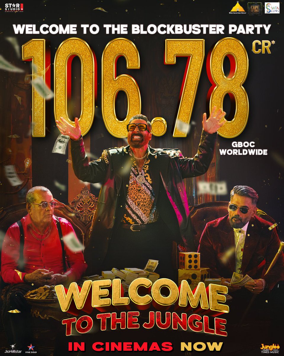 AdityaBhoi5880's tweet photo. #WelcomeToTheJungle Worldwide Gross Collection In 4 Days 106.78
Crore Good 👌👌
#AkshyaKumar Back To Back Give Movies Cross 100 CR Plus Worldwide. Khiladi is Back with his Zone💥 https://t.co/raTGeI6Bx3