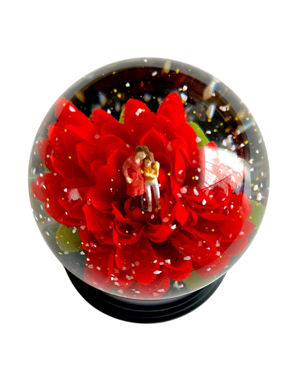 ato1snow's tweet photo. 昔なつかしい水中花のようなスノードームつくりました https://t.co/2pF1G5bY81