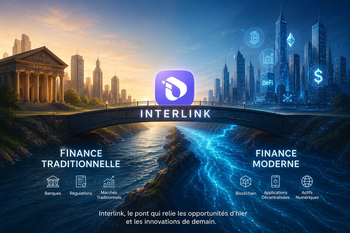 Chiamenou63's tweet photo. Interlink relie deux mondes pour construire la finance de demain
#Interlink #ITLG #ITL https://t.co/mRXUvFfbCw