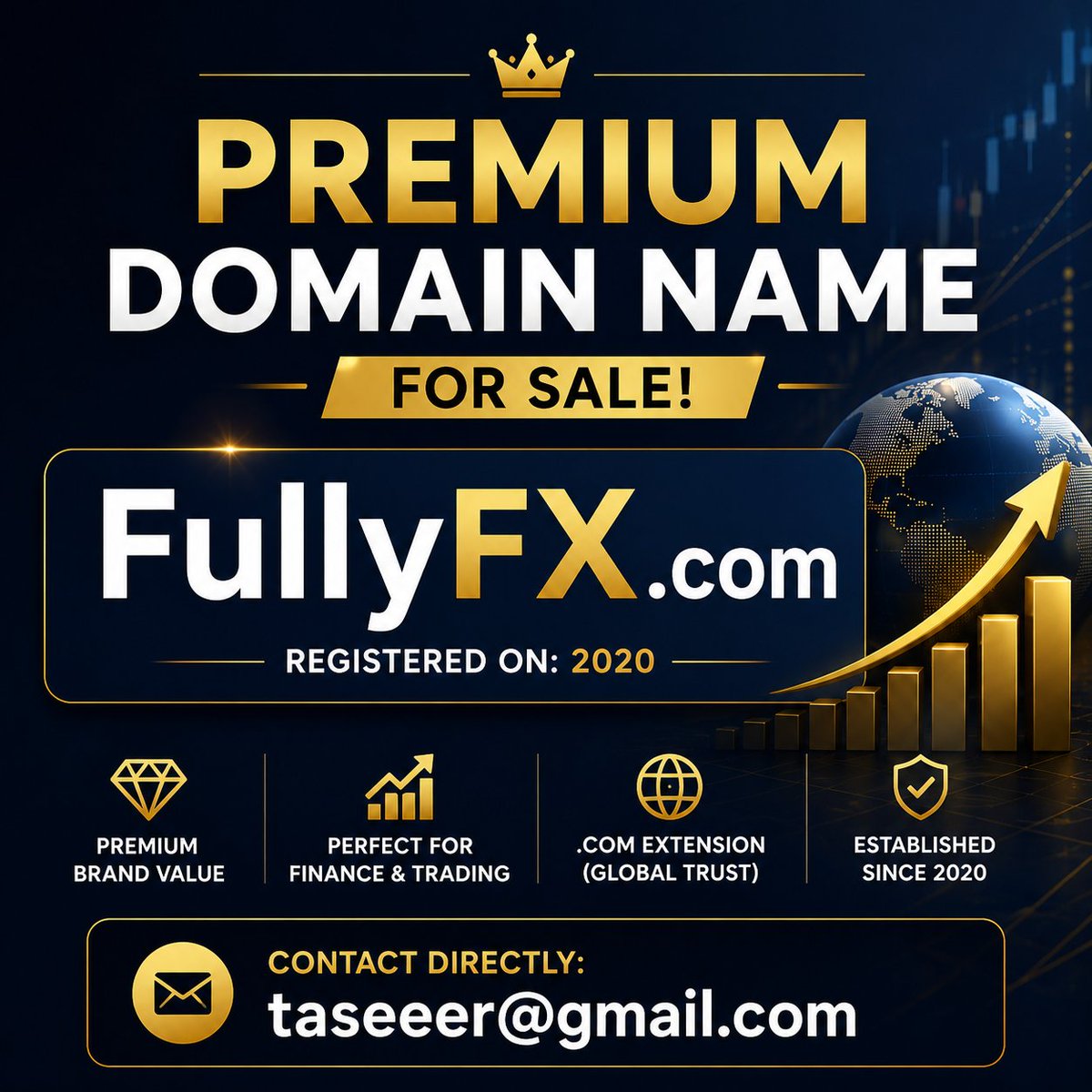 Forex_EA4U's tweet photo. Available: https://t.co/lmCGlUlNP2

Registered in 2020, this short and memorable domain is well-suited for #forex, #trading, and #fintech brands looking for a strong online identity.

Interested? Contact: taseeer@gmail.com

#DomainForSale #FX #ForexBrokerage #GBP #JPY https://t.co/2IwIvhvSVi