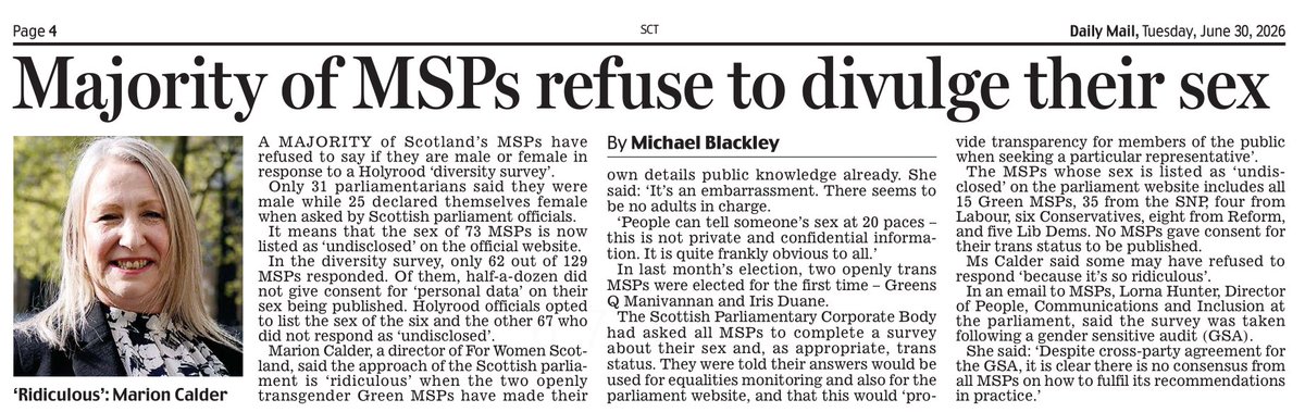 AgentP22's tweet photo. Holyrood has become a laughing stock.

If an MSP can't answer one of the most basic questions imaginable, why should anyone trust them with anything? https://t.co/4O5MUvc3Rz
