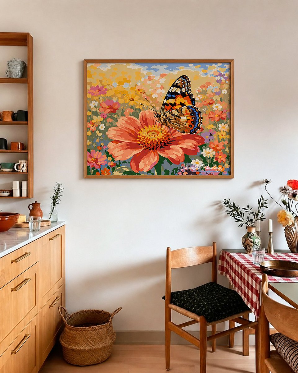 cheerfulpaint's tweet photo. Where wildflowers meet wandering wings.
A moment frozen in vibrant color.
Nature’s most gentle masterpiece.
🔗:https://t.co/PT9mxdazcX
#paintbynumbers #DIY #painting #HomeDecor #ArtOfTheDay #handmadegift #flowerart #butterflywallart #colorfulart https://t.co/3Uf2E0pPJD