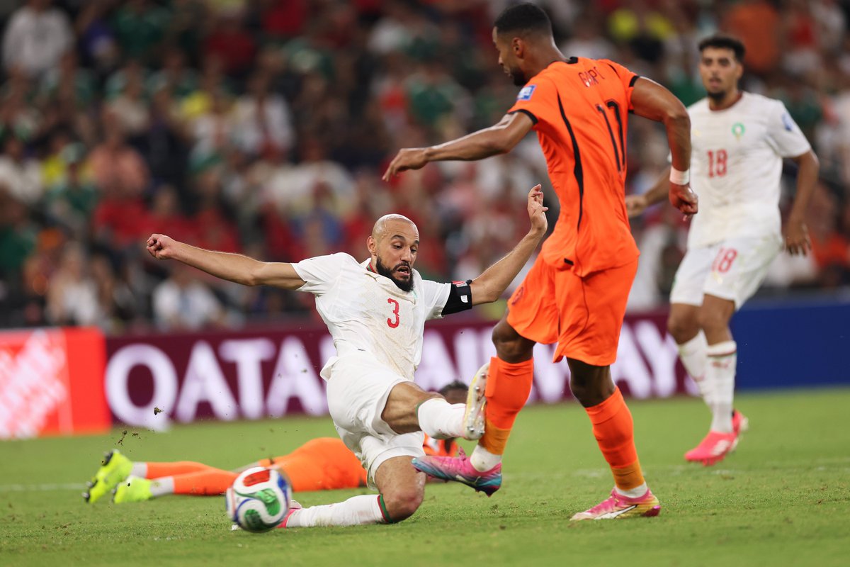 ManUtd's tweet photo. An all-action display from Nous 💪

Morocco booked their place in the last 16 after a tense shootout victory! 👏🎯 https://t.co/whtIi2ydOf