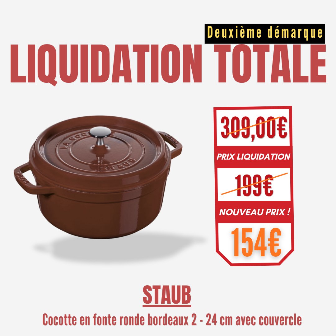 francisbatt's tweet photo. LA LIQUIDATION TOTALE S'ACCÉLÈRE !
TOUT DOIT DISPARAÎTRE !
Après le succès de notre première vague de soldes, nous passons à la DEUXIÈME DÉMARQUE : Jusqu'à -50% supplémentaires sur les prix déjà sacrifiés !

Cocotte : https://t.co/hIIbkqb9rU
Coravin : https://t.co/YT4GE9EIwK https://t.co/GRr3cpB4tX