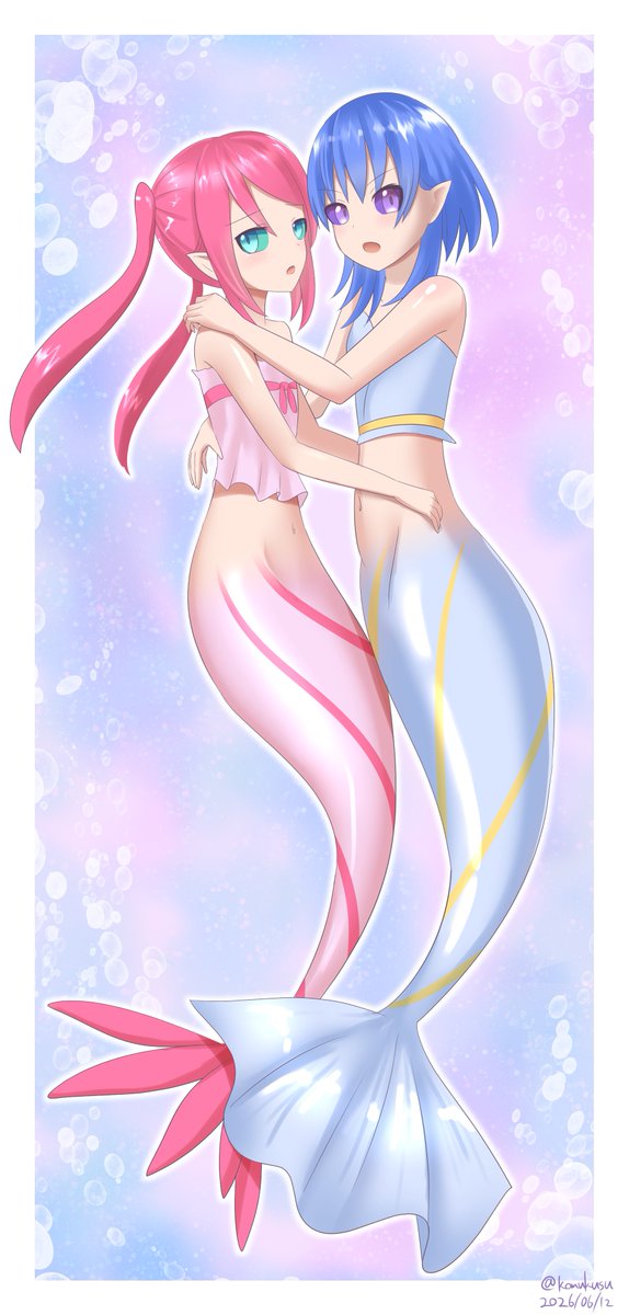 komukusu's tweet photo. #人魚の日
うちのお菓子ちゃんたちでお祝いです！ https://t.co/4eziJ5dxVg