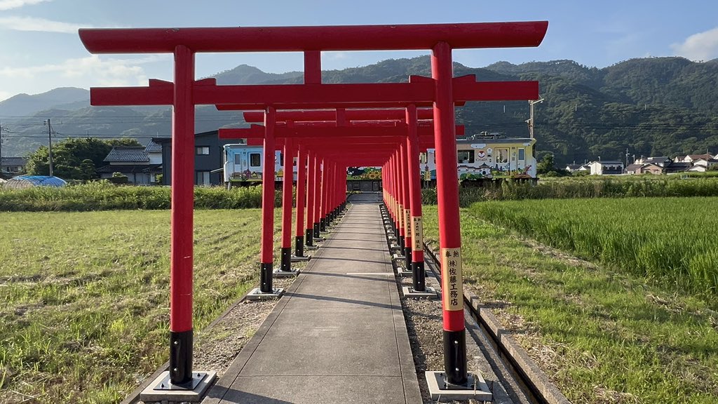 HIDE58_89's tweet photo. 一畑電車の有名スポットに https://t.co/6sFNsEmEDj
