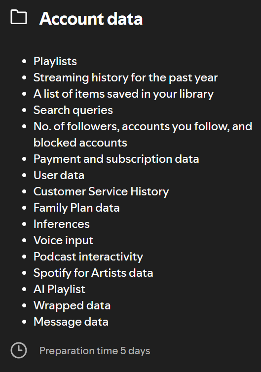 sinnersorry's tweet photo. How or why would Spotify have "voice data"? https://t.co/nd0wMbZsFa