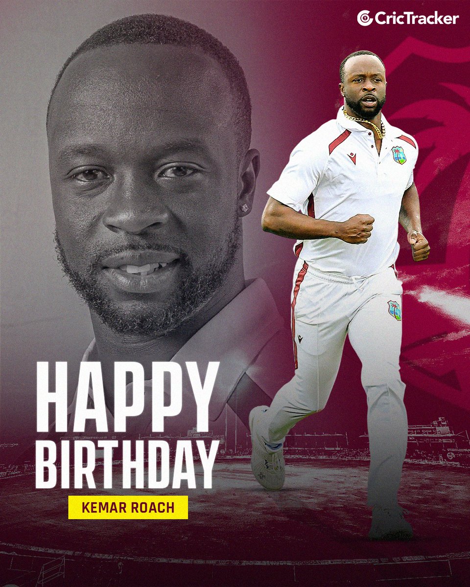 Cricketracker's tweet photo. 1️⃣9️⃣5️⃣ international matches 🏏
4️⃣3️⃣5️⃣ international wickets 💥
A BBF of 6️⃣/2️⃣7️⃣ for West Indies 👊
1️⃣5️⃣ five-wicket hauls 🥵
1️⃣ ten-wicket haul 🤯

Wishing West Indies' fast bowler, Kemar Roach, a very happy birthday 🥳

#WestIndiesCricket #KemarRoach #Birthday https://t.co/s0RqdunBLz