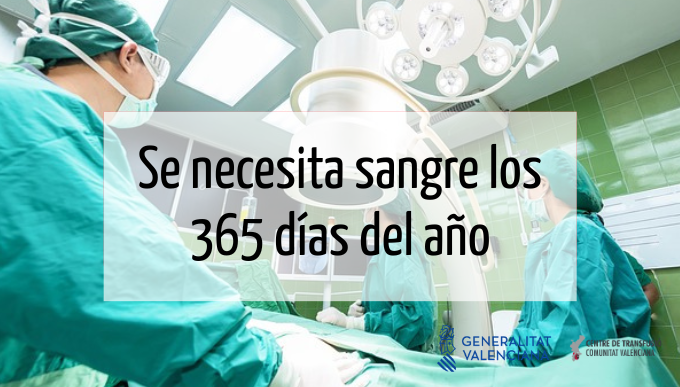 GVAdonasang's tweet photo. 🩸LA SANGRE SE NECESITA TODOS LOS DÍAS DEL AÑO. 
🏥En los hospitales de la Comunitat hacen falta 650 donaciones diarias para atender a todos los pacientes. 

Tratamientos oncológicos, cirugías, trasplantes… todo es posible gracias a tu generosidad. 

Este #verano #ComparteVida♥️ https://t.co/Gzcv6WSiNi