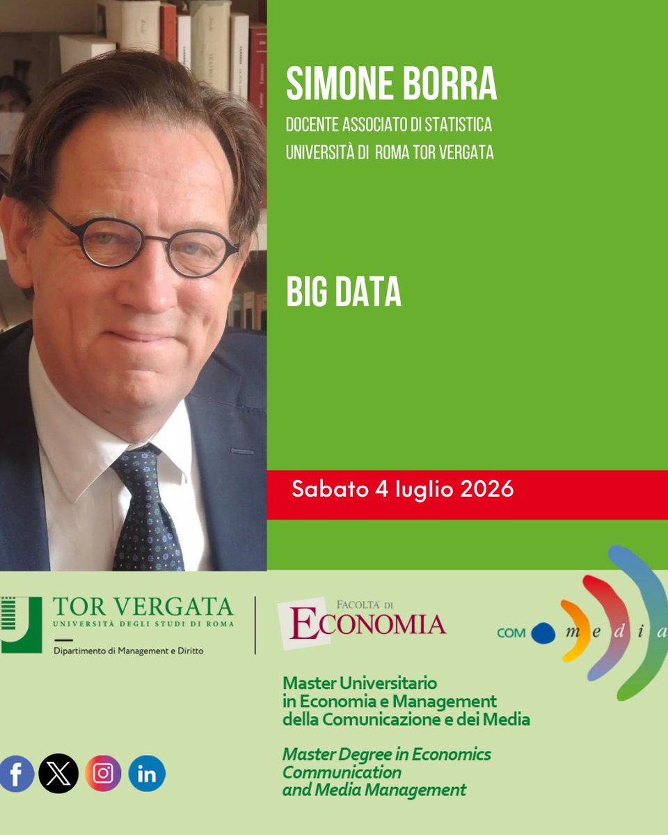 Comunica_Media's tweet photo. 𝐂𝐀𝐏𝐈𝐑𝐄 𝐈 𝐍𝐔𝐌𝐄𝐑𝐈, 𝐆𝐄𝐒𝐓𝐈𝐑𝐄 𝐈 𝐏𝐑𝐎𝐆𝐄𝐓𝐓𝐈, 𝐆𝐔𝐈𝐃𝐀𝐑𝐄 𝐋𝐄 𝐏𝐄𝐑𝐒𝐎𝐍𝐄
Al @Comunica_Media  prosegue il percorso con un programma che unisce organizzazione, analisi economico-finanziaria, project management e data analysis. Scopri le info ⬇️ https://t.co/UOQzTVHH0v