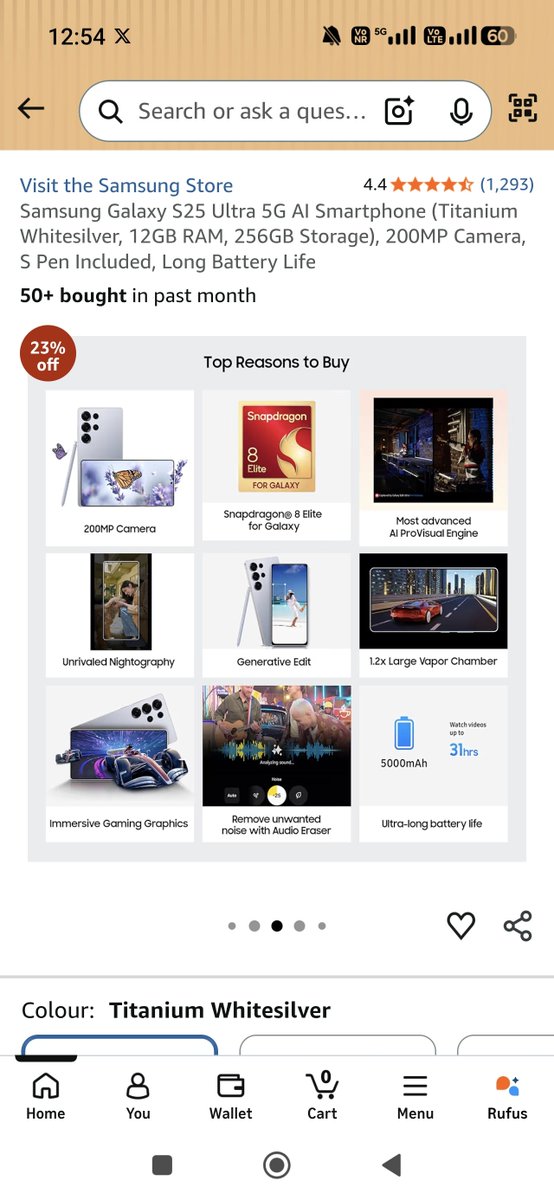 rvora517's tweet photo. @stufflistings Snapdragon 8 Elite And 200MP Camera is My Favourite feature of Galaxy S25 Ultra.

#AmazonPrimeDay #GalaxyS25UltraDay2 https://t.co/ahl9oeE4kE