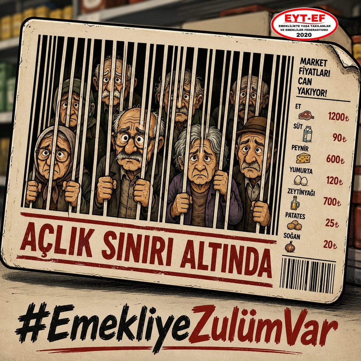 MuharremDurgut7's tweet photo. @ArzuLastikci @RTErdogan @isikhanvedat @memetsimsek @_cevdetyilmaz @MHP_Bilgi @Yenisehirlioglu @leylasahinusta @efkanala @hby34 @EytEmeklilerFed @EYT_ED @avabdullahguler @Hayati_Yazici EMEKLİ
👇
#EmekliyeZulümVar

Milyonlarca emekliyi açlığa ve sefalete mahkum eden bu anlayışı kabul etmiyoruz.

Haykırıyoruz
#Emekli ye zulüm var!

Susmayacağız.
Boyun eğmeyeceğiz.
Hakkımızı alana kadar mücadele edeceğiz.

#5000KısmiyeZulümVar
@RTErdogan
@isikhanvedat
@memetsimsek https://t.co/n0yyLnneiX