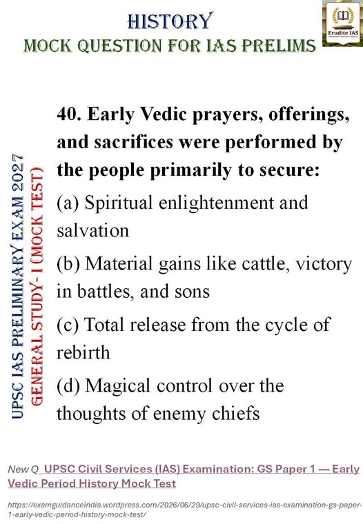 ExamGuidanceInd's tweet photo. 📷
#mock #question for the #UPSC #IASPrelims2027 #History #mocktest #newquestion #MostExpectedQuestions #AncientHistory #ancientindia #VedicAge #VedicPeriod #Aryan #iasprelims https://t.co/zCCXJUSxPs