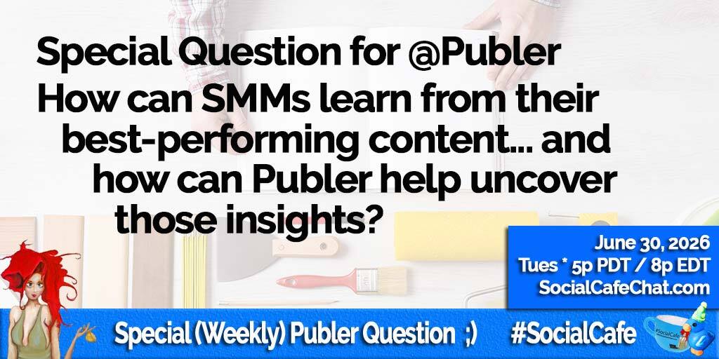 socialwebcafe's tweet photo. @publer
Question >> How can SMMs learn from their best-performing content... and how can Publer help uncover those insights?
Thank you! 🤩
#Publer #SocialCafe https://t.co/vG8jpab3CT