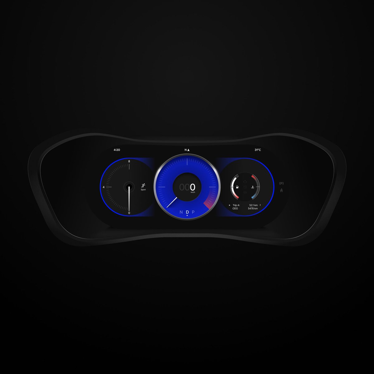 BagweOmkar's tweet photo. Redesigned Tata Nexon’s instrument cluster

#tata #hmi #ui #ProductDesign https://t.co/KqrJ3Z1Cau