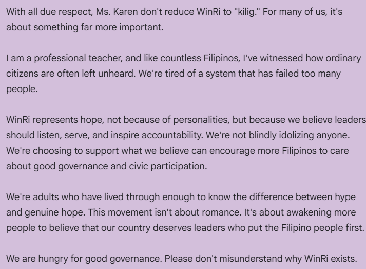 valiantFilipina's tweet photo. I hope this letter reaches you

ANGAT WINRI NGO

#RisaNA2028
#WinRi https://t.co/xWNKYcB5M5