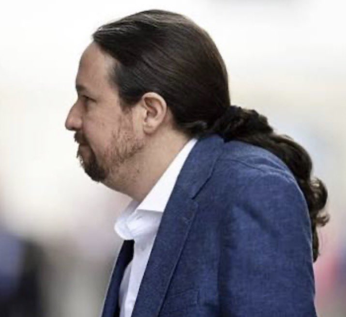 BarbaLight's tweet photo. 🟣 María del Monte no creo, pero la CHEPA de Pablo Iglesias ya le está saliendo a la CHONI… https://t.co/69FIBMOD7p