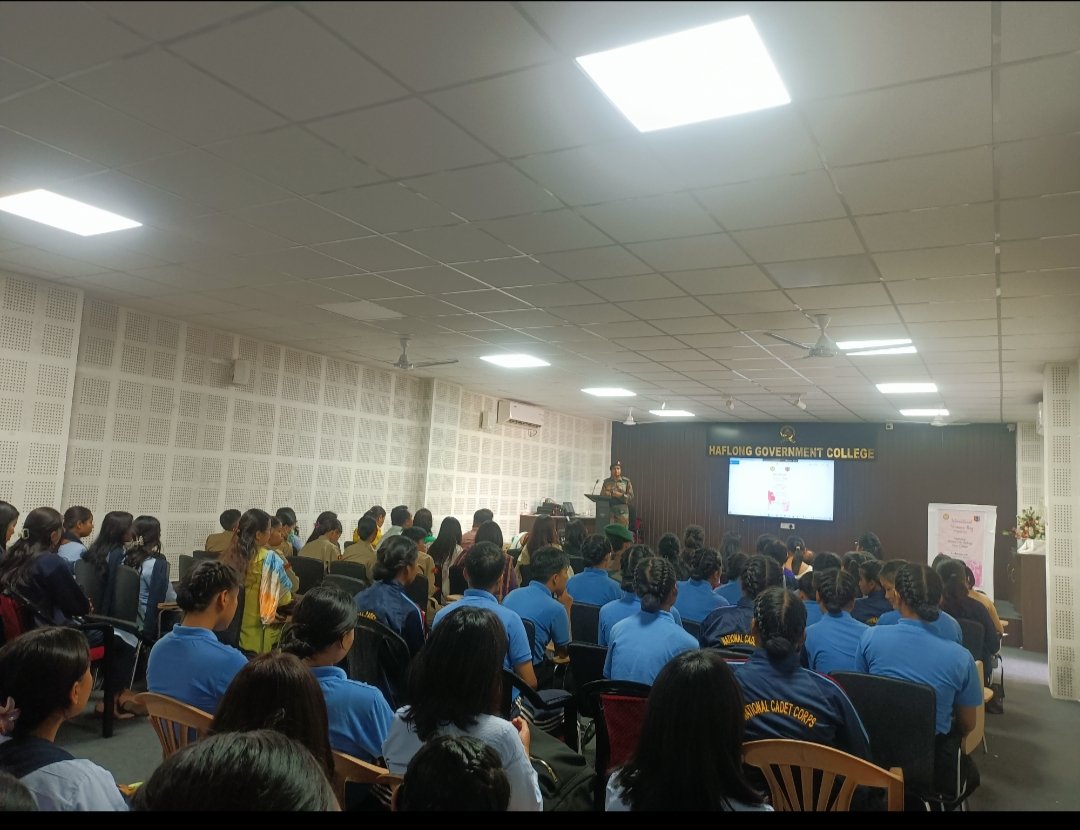 DrLimi's tweet photo. 62 Assam Girls Bn NCC Haflong Govt College in collaboration with Women's Cell observed International Women's Day.Capt Dr Abirami RMO 32 Assam Rifles (Guest Speaker) shared valuable insights on Cervical Cancer awareness and importance of Menstrual Hygiene.@HQ_DG_NCC @nccner https://t.co/N0h4k9DOML