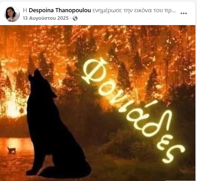MsLouellaDeVil's tweet photo. Η δυο φορές υποψήφια με την Κω/λου έβαζε φωτιές και μετά κατηγορούσε την κυβέρνηση που δεν μπορούσε να τις σβήσει
Αυτό κάνει όλη η αριστερά από το 2019
Καίει την Ελλάδα επειδή δεν κυβερνά και φυσικά στόχος τους είναι να υπάρξουν νεκροί https://t.co/7B8irCofj8
