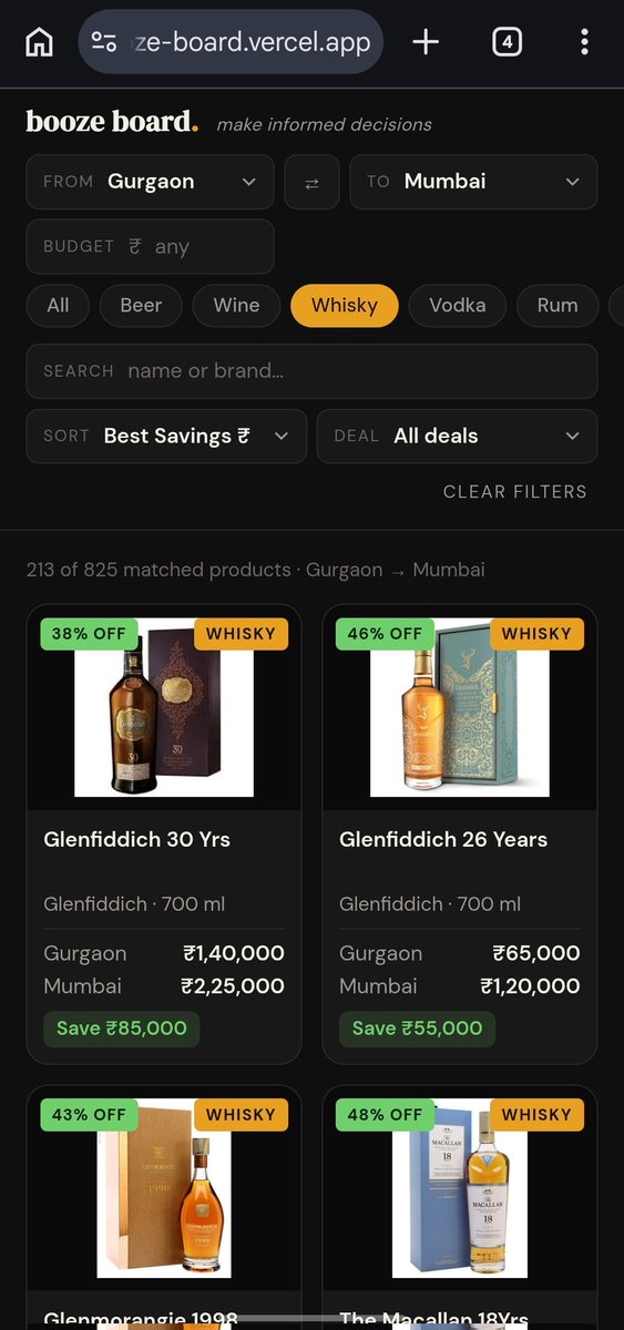 soliyyaaaa's tweet photo. Expermenting around and built a booze board webapp, you select where you're "flying from" to "flying to" and you can see the price difference of alcohol between the 2 cities. Check it out:

https://t.co/xz7zvjFQGa

Enjoy the 5 litre limit to the fullest the next time you fly!! https://t.co/Y6pbYmiZIy