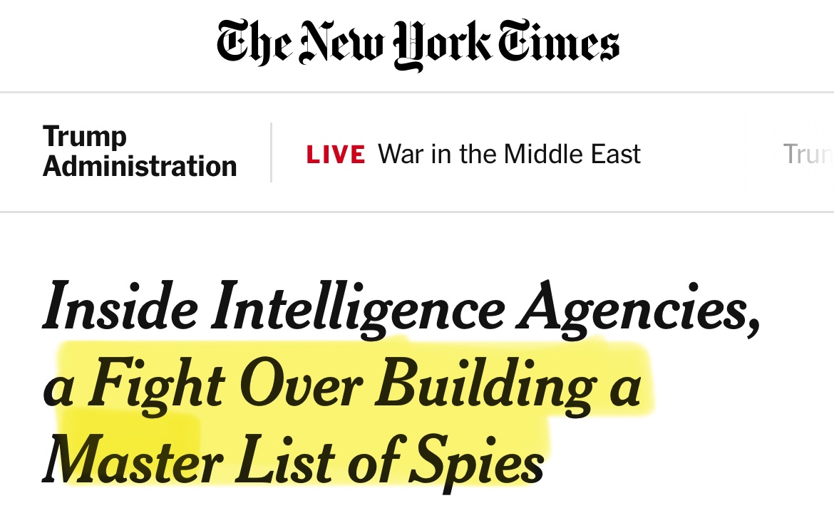 MikeBenzCyber's tweet photo. If I’m reading this right, our government is blocking our government from knowing who our own spies even are? https://t.co/Ks3jyZSw87