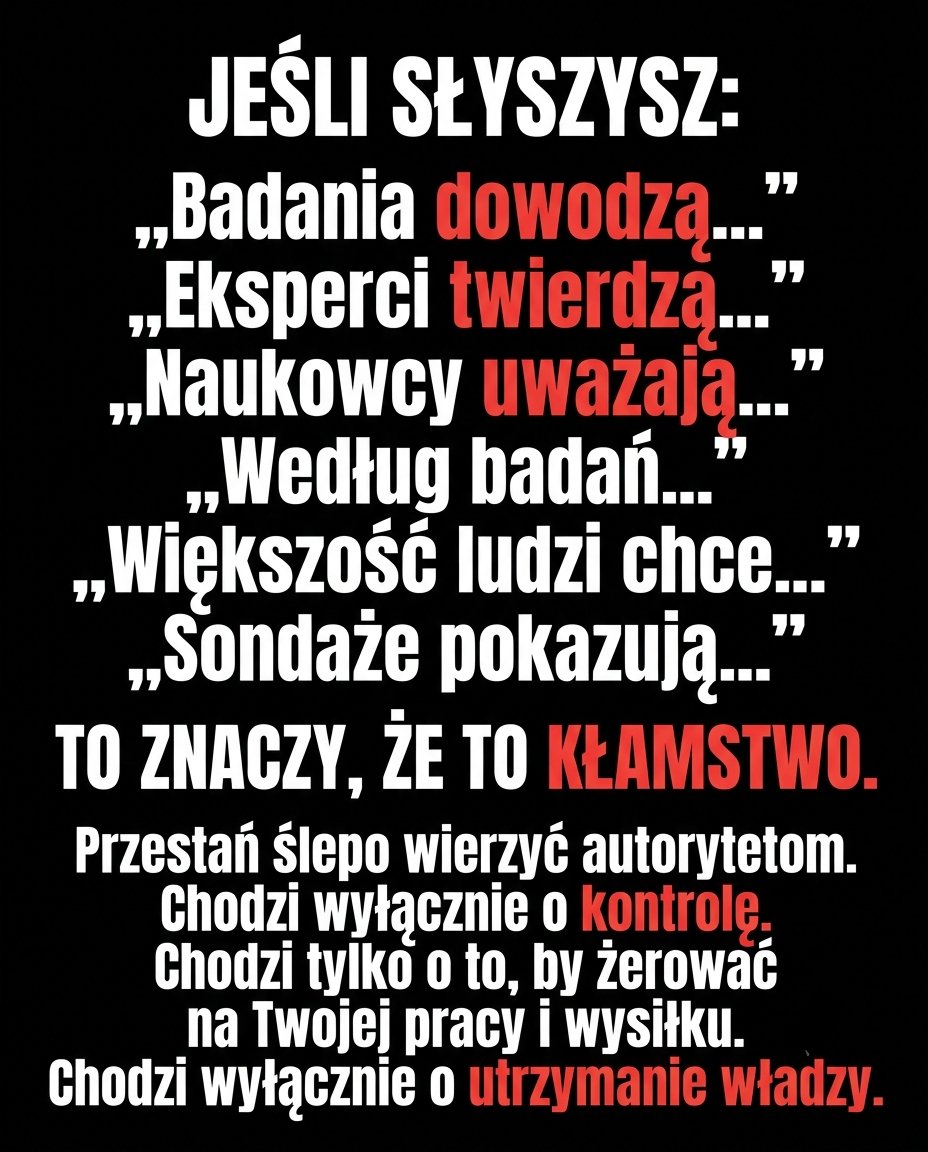 Aleksan94914355's tweet photo. Walka o Twój rozum.
Kłamstwo jest ich narzędziem. https://t.co/DvYh09ZSrX