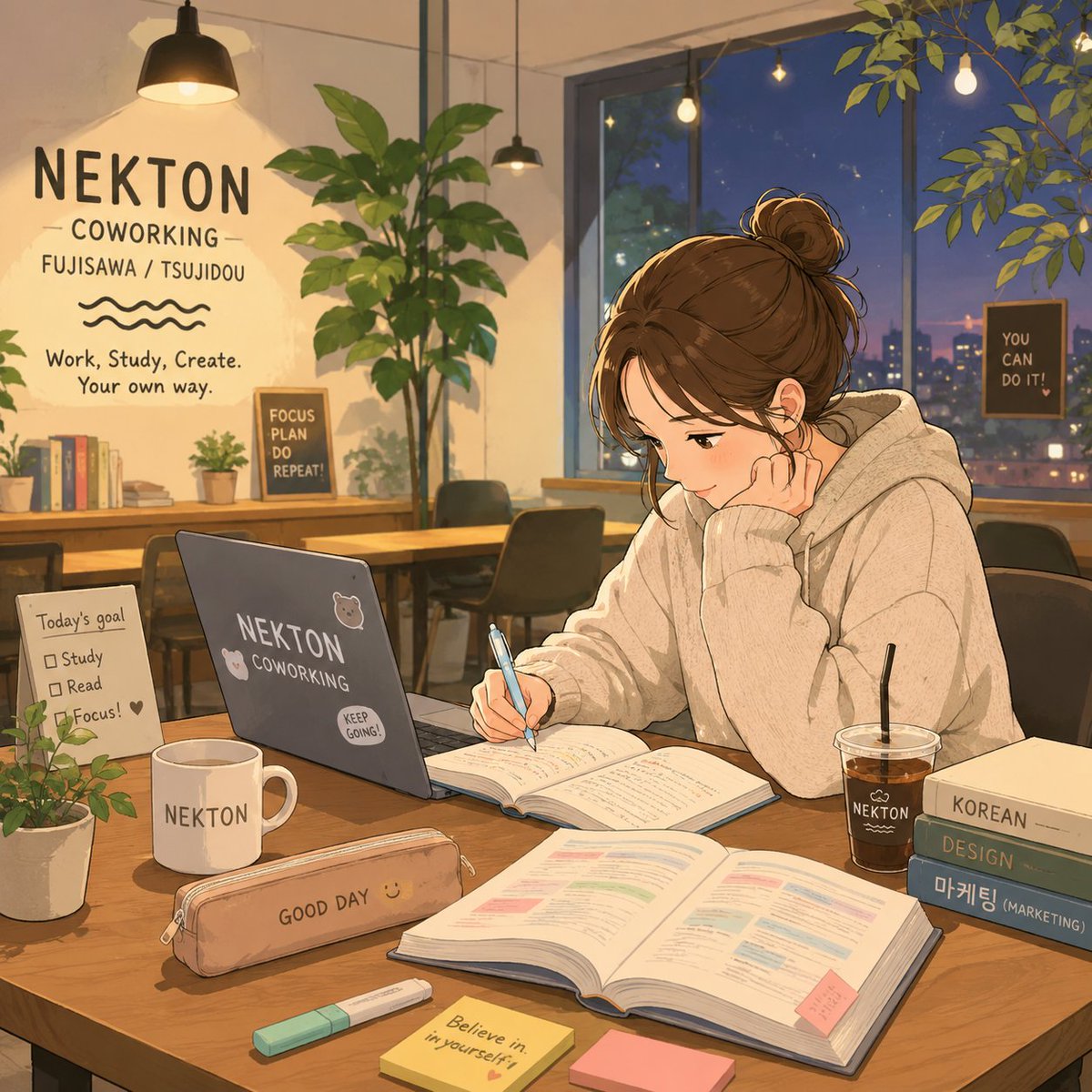 NEKTONinfo's tweet photo. 今日はGIGAスクール構想やAI時代の学びが話題に📱
 学び方が変わる今だからこそ、集中できる環境も大切。NEKTONは資格勉強や仕事、動画編集にもおすすめ😊 

#NEKTONCOWORKING #ネクトン藤沢 #ネクトン辻堂
#藤沢コワーキング #湘南ワークスタイル #藤沢ランチ #シェアオフィス https://t.co/D85jV5GC7d