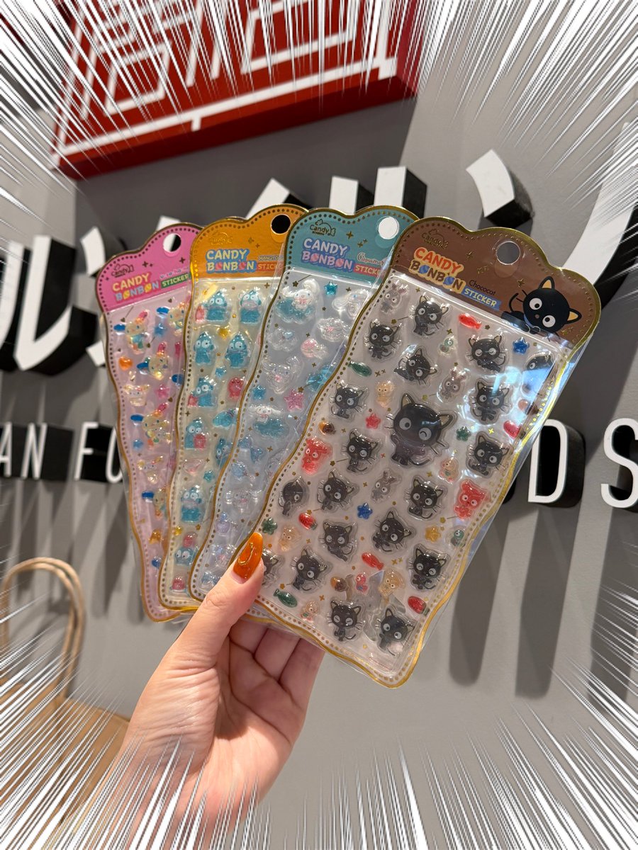 新商品 ‼️ 韓国ライセンス #サンリオ CANDY BONBON🍬ステッカー 入荷