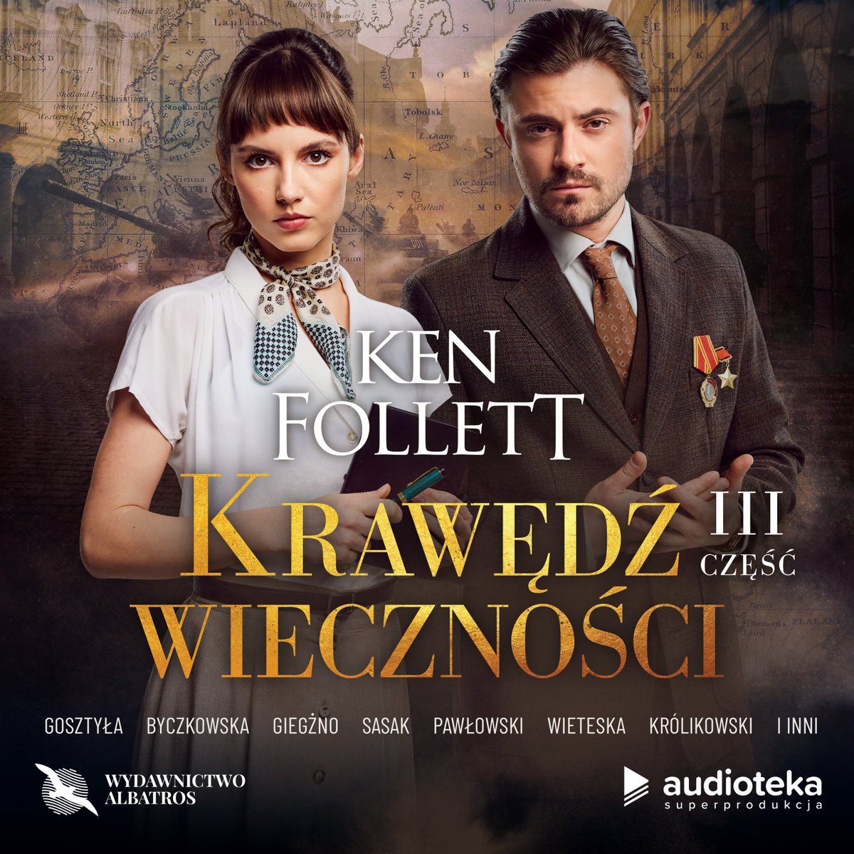 audioteka's tweet photo. Przed Wami wielkie zakończenie cyklu "Stulecie"  💥  Już teraz możecie zakupić trzecią część superprodukcji "Krawędź wieczności" na półkę i poznać finał serii  🔥  A Klubowicze - jak co tydzień - mogą odsłuchać najnowszy odcinek w aplikacji  🎧  https://t.co/3YsKxrVX7t #superprodukcja #audioteka