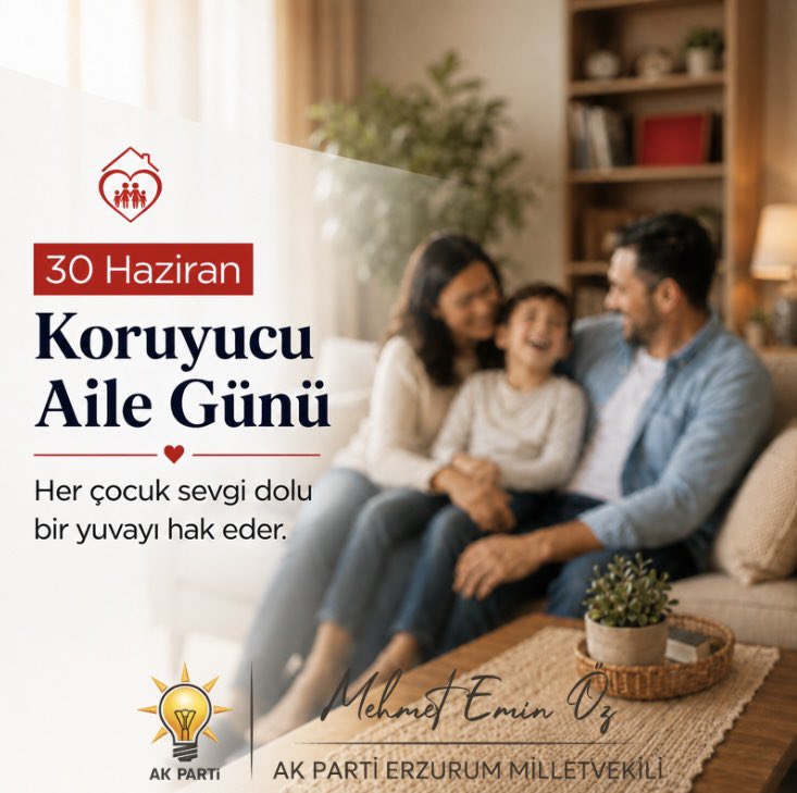 ozmehmetemin's tweet photo. Çocuklarımızın sevgi, güven ve şefkat dolu bir yuvada büyümesine vesile olan; gönüllerini, emeklerini ve hayatlarını evlatlarımıza açan tüm koruyucu ailelerimizin 30 Haziran Koruyucu Aile Günü kutlu olsun.

Geleceğimizin teminatı çocuklarımız için gösterilen bu kıymetli fedakârlık her türlü takdirin üzerindedir.