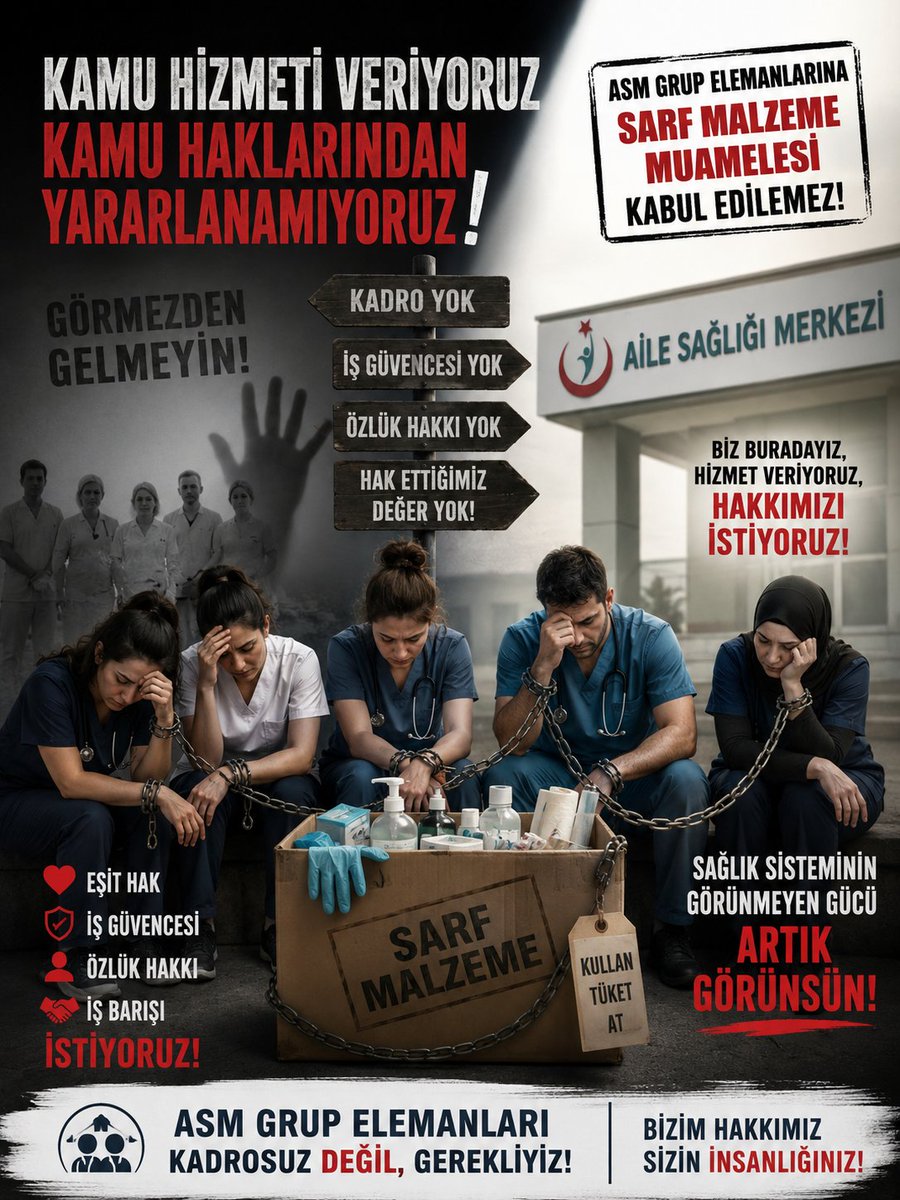 DneCan012010's tweet photo. Görevimizi özveriyle yapıyoruz. Karşılığında istediğimiz tek şey; kadro, iş güvencesi, özlük hakları ve iş barışıdır. Bu talep adalet talebidir.
#ASMGrupMağduriyetiBitsin https://t.co/kVl4JME0iC