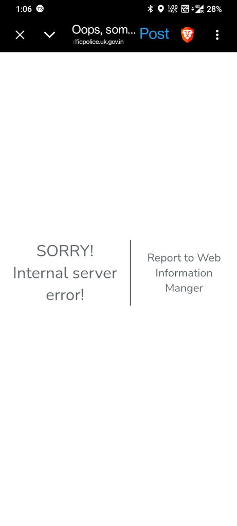 govindayan's tweet photo. Dear @SPTrafficDoon @trafficpoliceuk 

Your website is not working. How will travellers file a complaint? https://t.co/JZuAZQEJQu