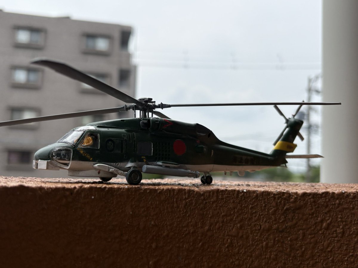 n3L9cr6kHm5772's tweet photo. #積みプラ崩し大会2026夏 
#完成
#1個目
SH-60J SEAHAWK零戦機体色(暗緑色三菱系日本海軍機色)を塗装しました。
まぁまぁ粗がありますがそこはご勘弁を🙇‍♂️
現代機にも合うカラーだと思います。 https://t.co/jCiND1SDOb