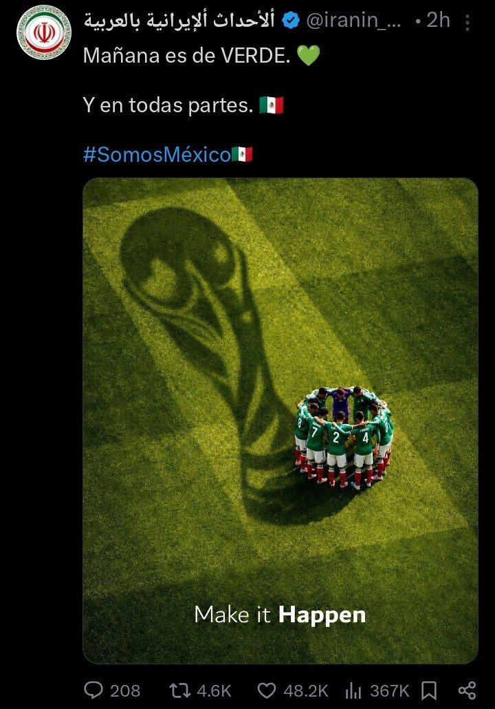 Isairoca3's tweet photo. @ElFather_OG Cómo pueden existir "hermsnos de habla hispana" que esperan que siempre pierda México? Es obvio que tenemos hermanos pero no son ustedes https://t.co/ElSFowx2F2