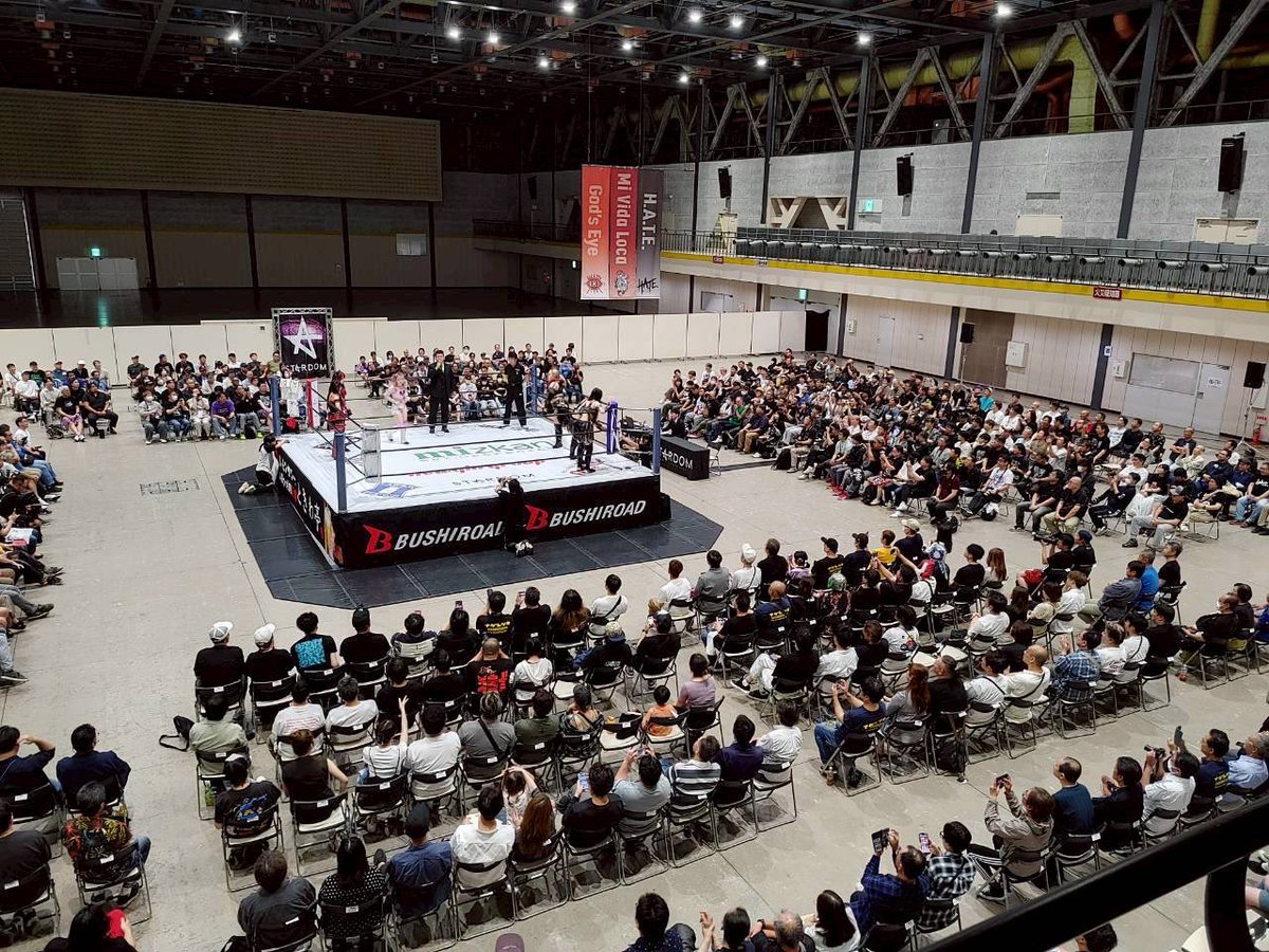 nadareshiki_'s tweet photo. ㊗️超満員
#スターダム 富山産業展示館テクノホール大会
ありがとうございました🎊

#STARDOM https://t.co/Hs4wdBK1FN