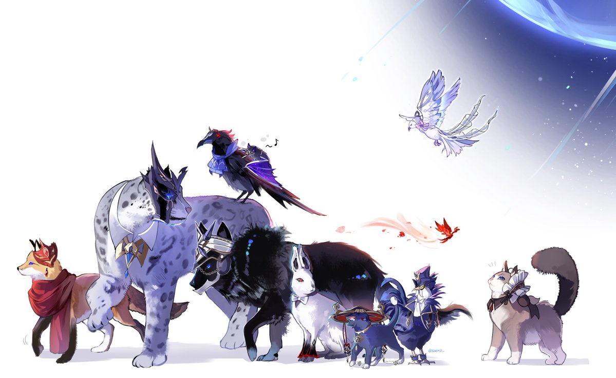 NWiHD_'s tweet photo. 🐆🐦‍⬛🕊️🐇🐓🐈‍⬛🐈🦋🦇🦊 https://t.co/EJtzilzOYe