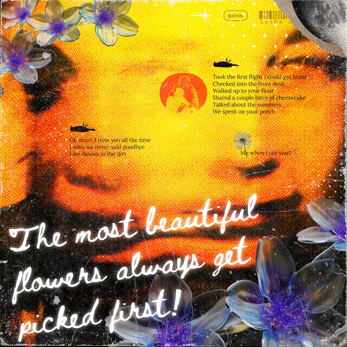 sameeergautam's tweet photo. ♡ Heart log series: 07/10
"Picked first by @sadgirlsloanews because the most beautiful moments are often the shortest.

#DesignedByHuman #MadeWithIntention #HumanCreativity #GraphicDesign #VisualStorytelling #GraphicDesigner #Typography #albumart https://t.co/OKQOPenUEa